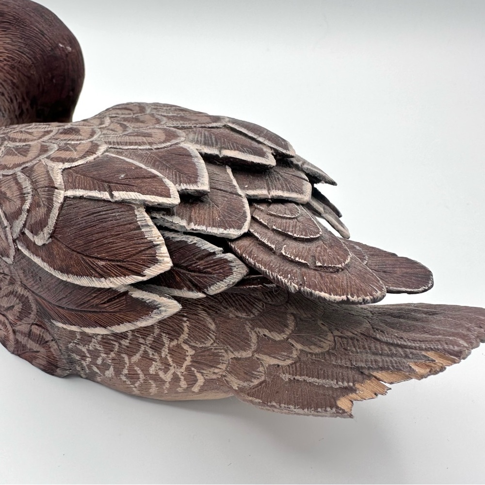 Handmade Folk Art Carved Wood Pintail Duck ERIK VANDE BOGART - Picture 7 of 10